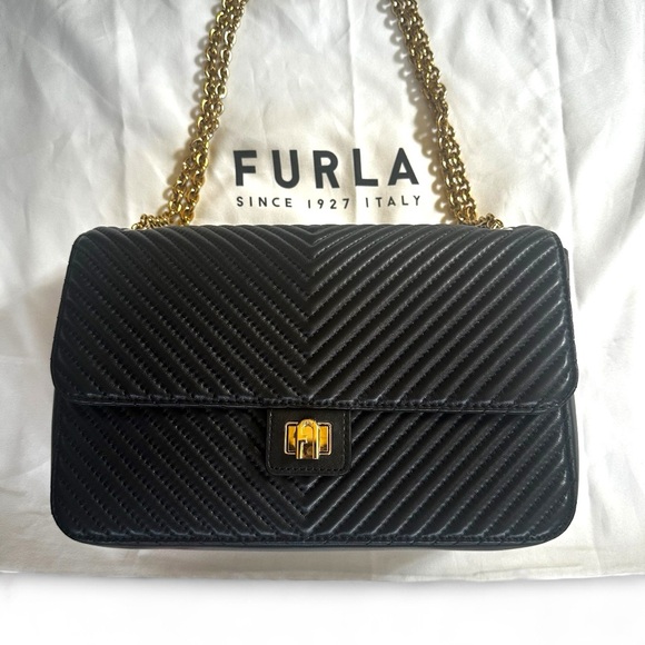 Furla Luxury “Popstar” Small Italian Leather Bag - Picture 2 of 13